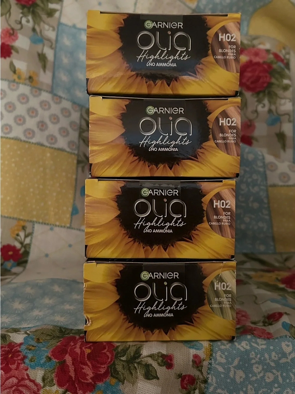 Garnier Olia No Ammonia Highlights #H02 for BLONDES 4 new boxes